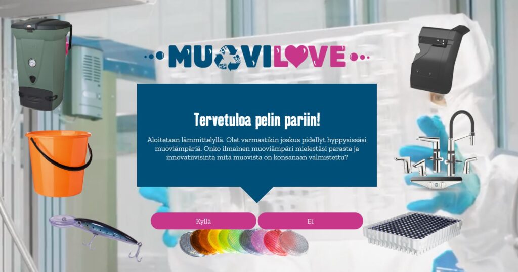 MuoviLove, peli, muoviala, kierrätys, vastuullisuus, koulutus, oppiminen, työ, rekrytointi